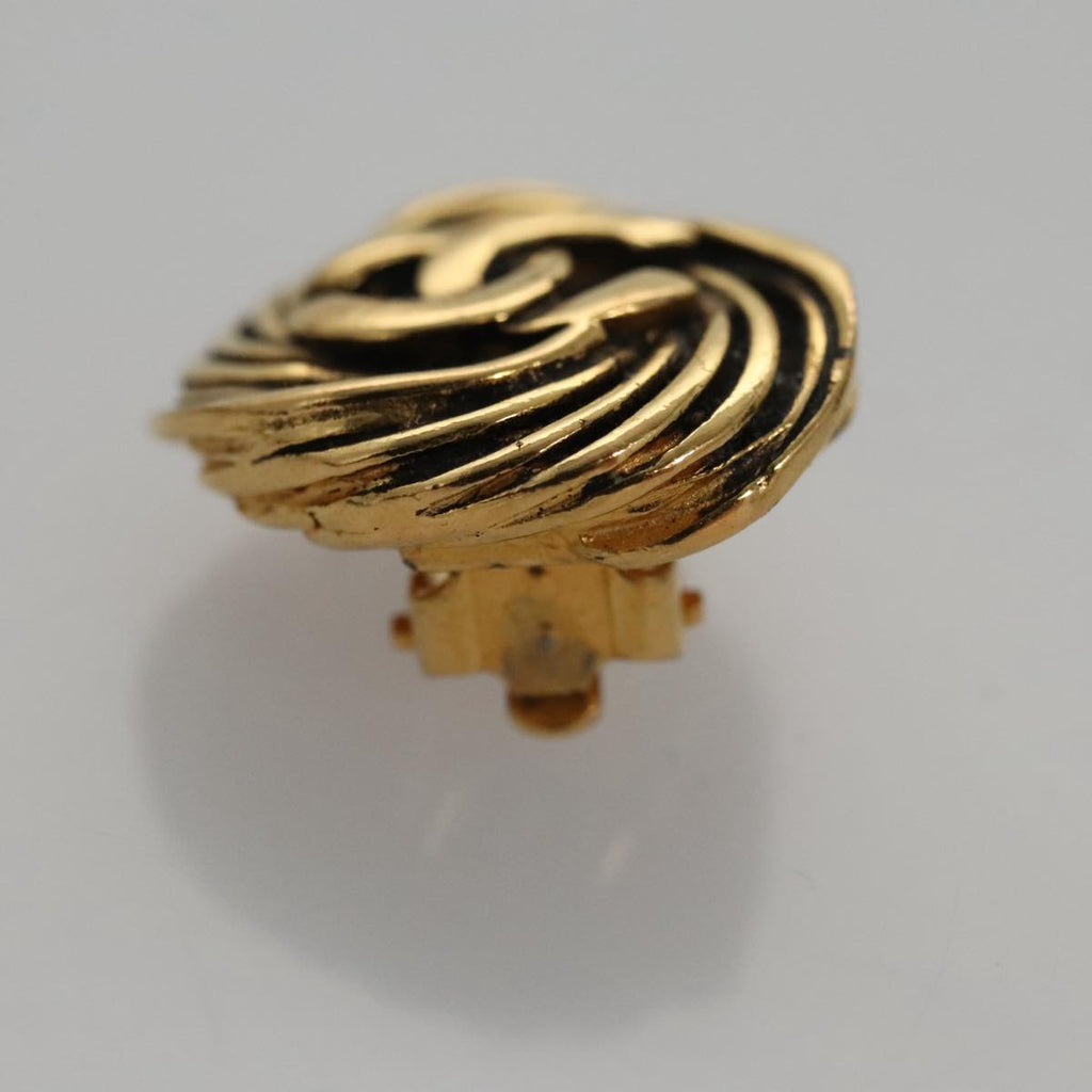 CHANEL Earring metal Gold CC 103473