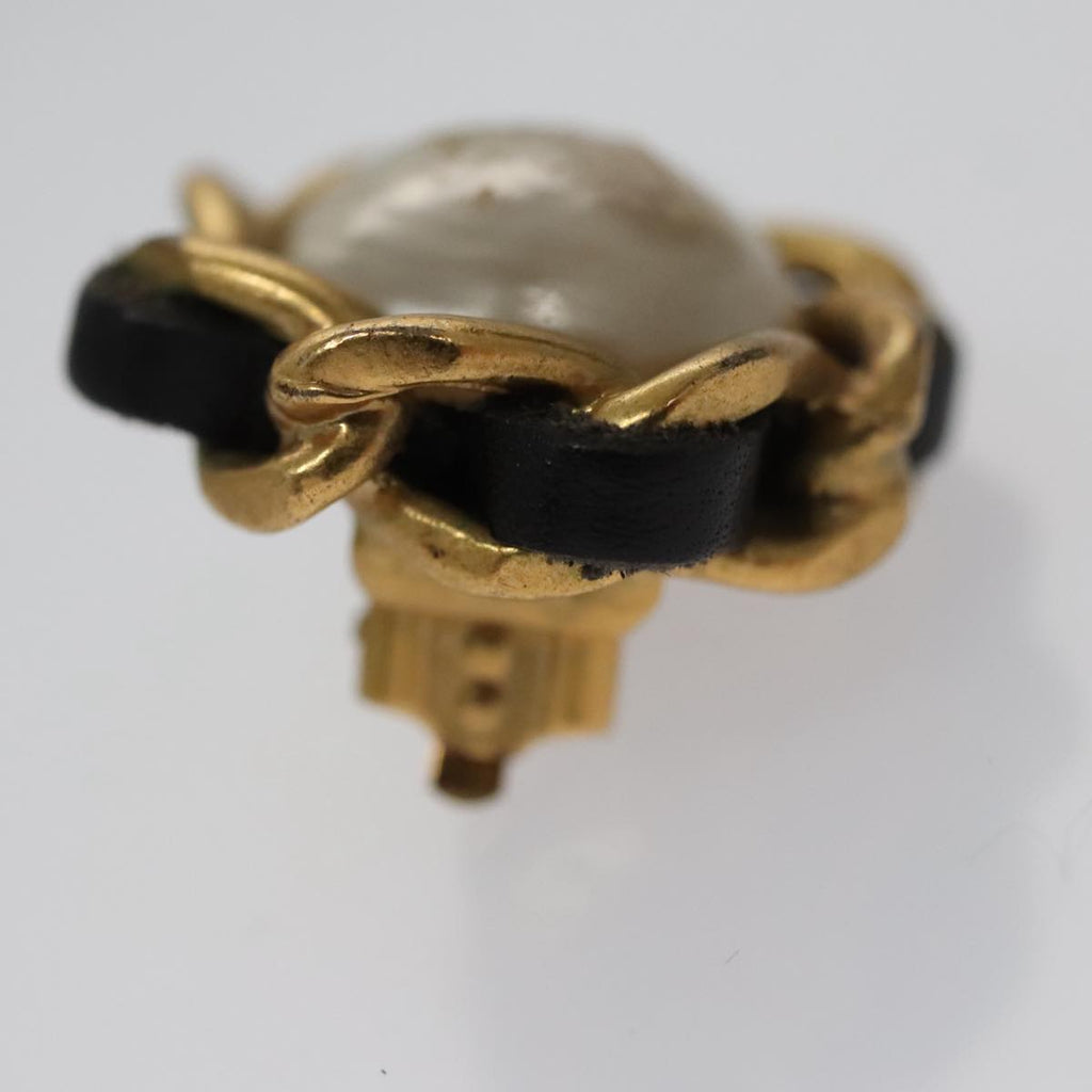 CHANEL Earring metal Gold CC 103474