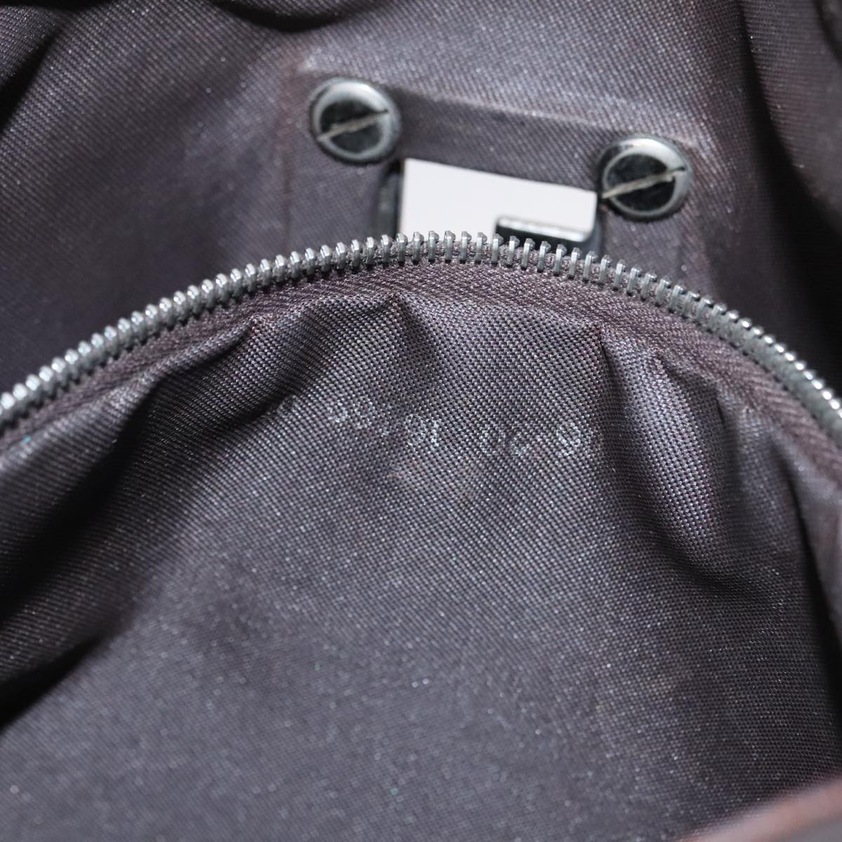 FENDI Zucca Canvas Shoulder Bag Brown Black 103542