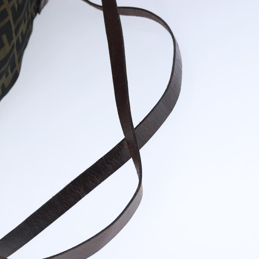FENDI Zucca Canvas Backpack Brown Black Silver 103545