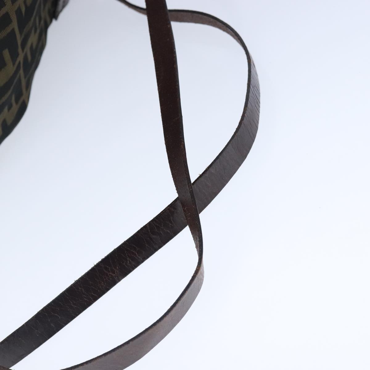 FENDI Zucca Canvas Backpack Brown Black Silver 103545