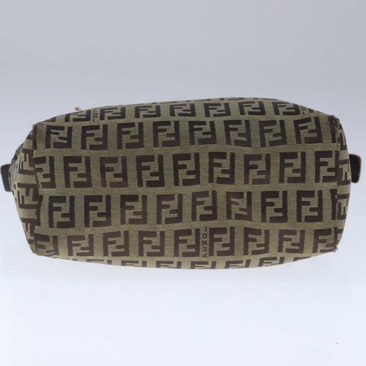 FENDI Zucchino Canvas Hand Bag Brown 103841