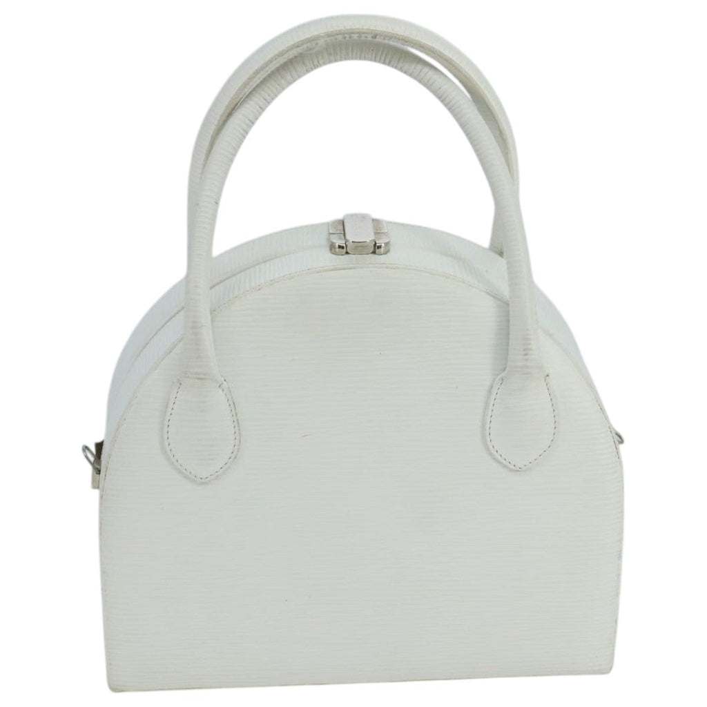 FENDI Hand Bag Leather 2way White 103997