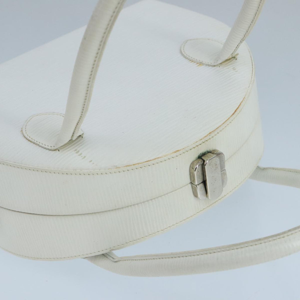 FENDI Hand Bag Leather 2way White 103997