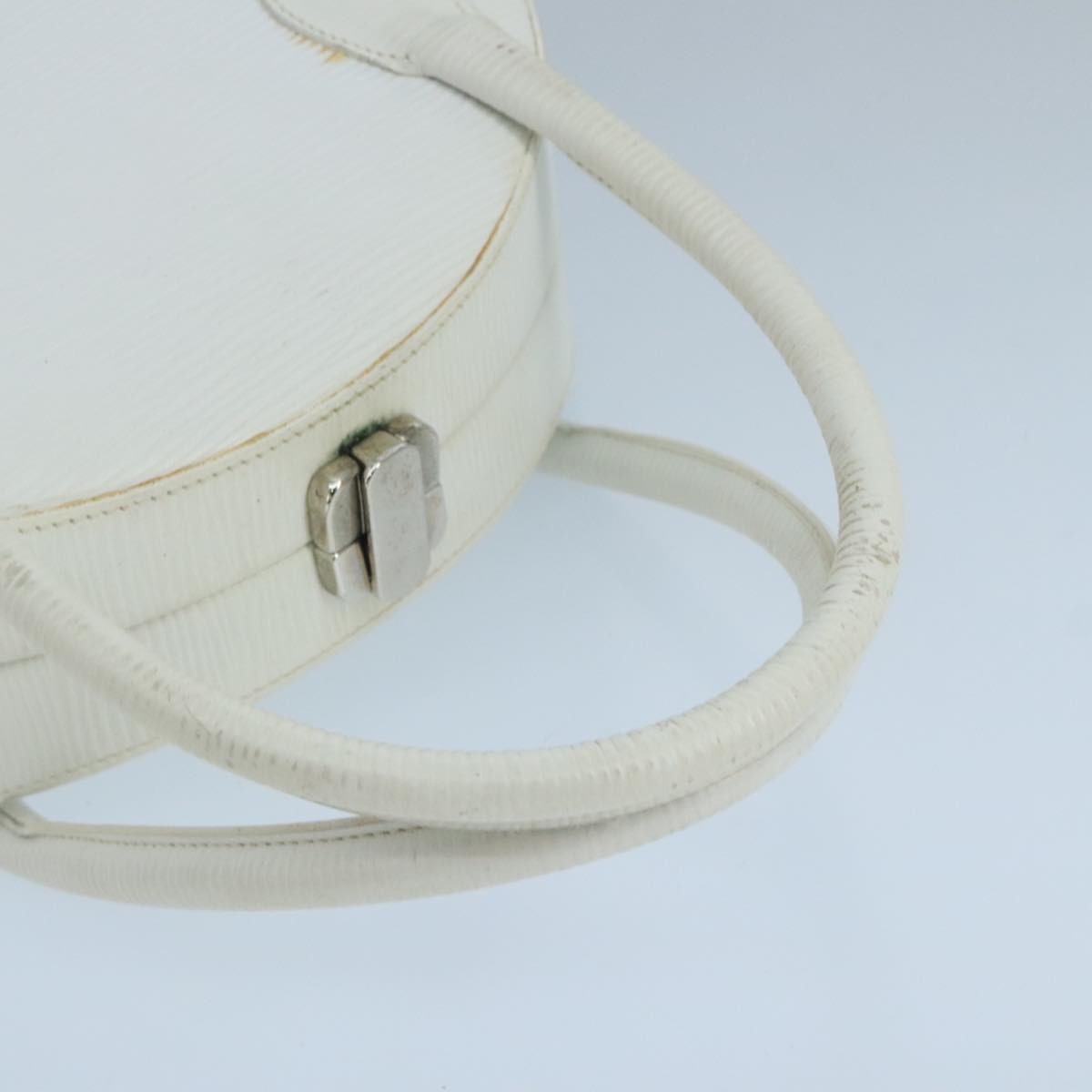 FENDI Hand Bag Leather 2way White 103997
