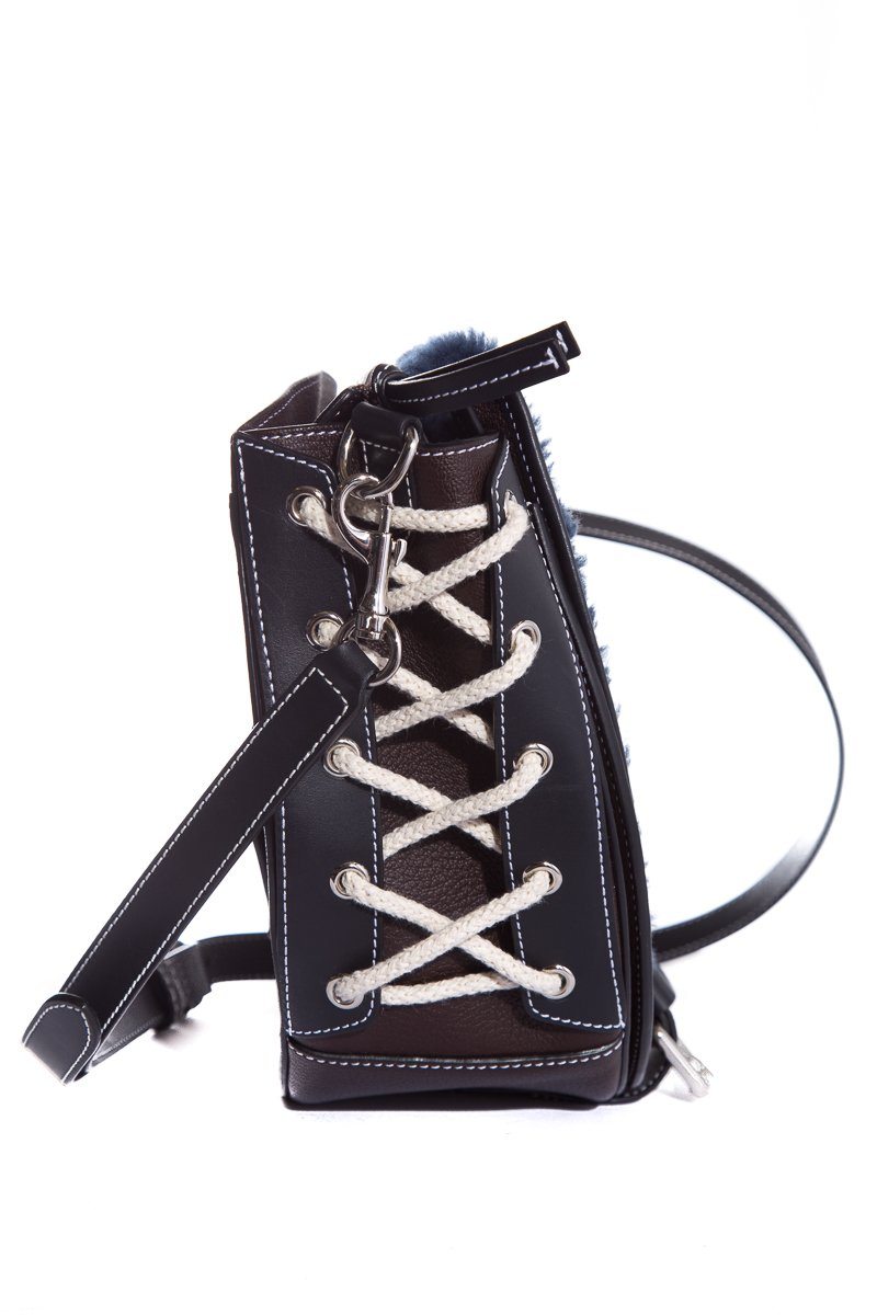 J.W. Anderson Brown Suede Handle Bag