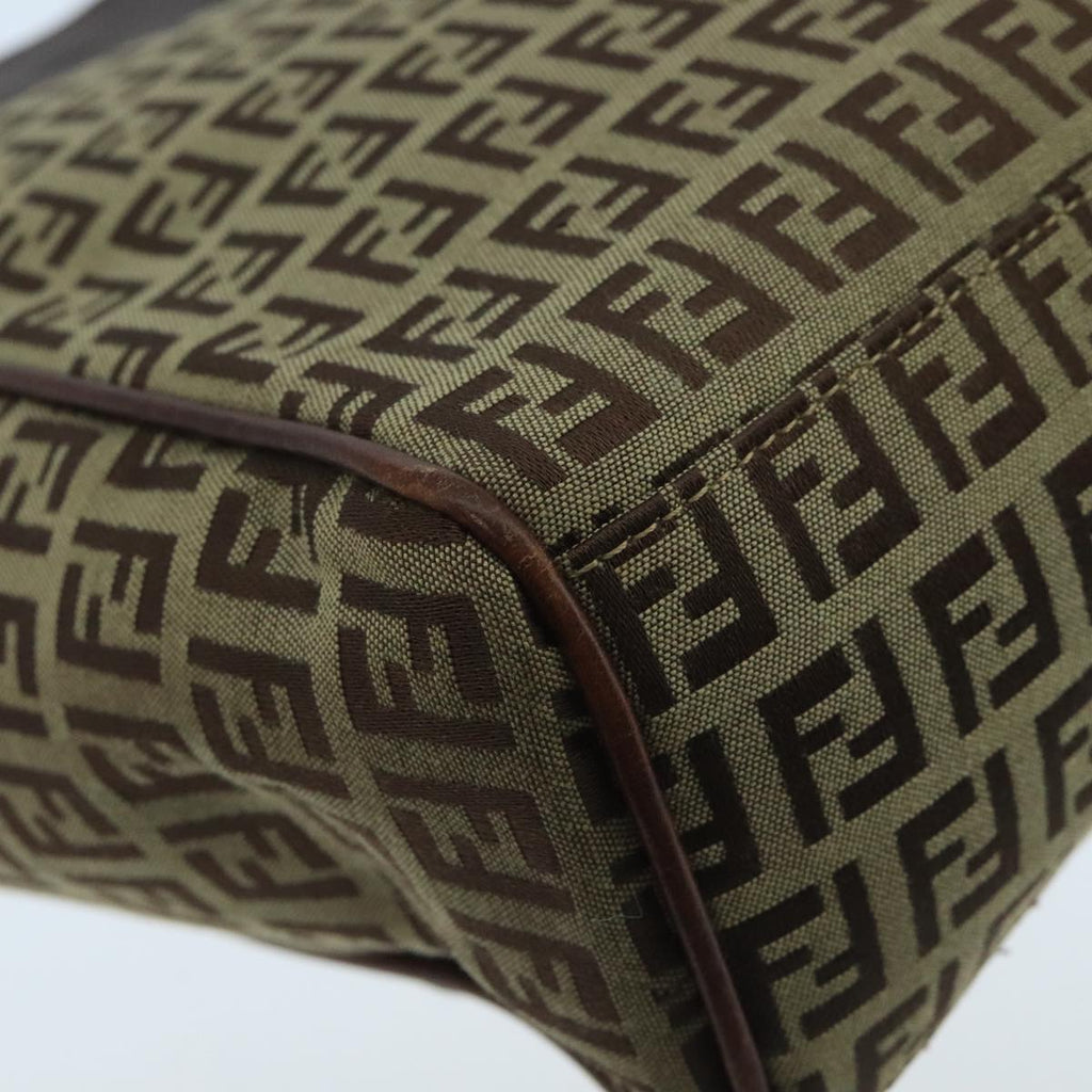 FENDI Zucchino Canvas Tote Bag Beige 104183