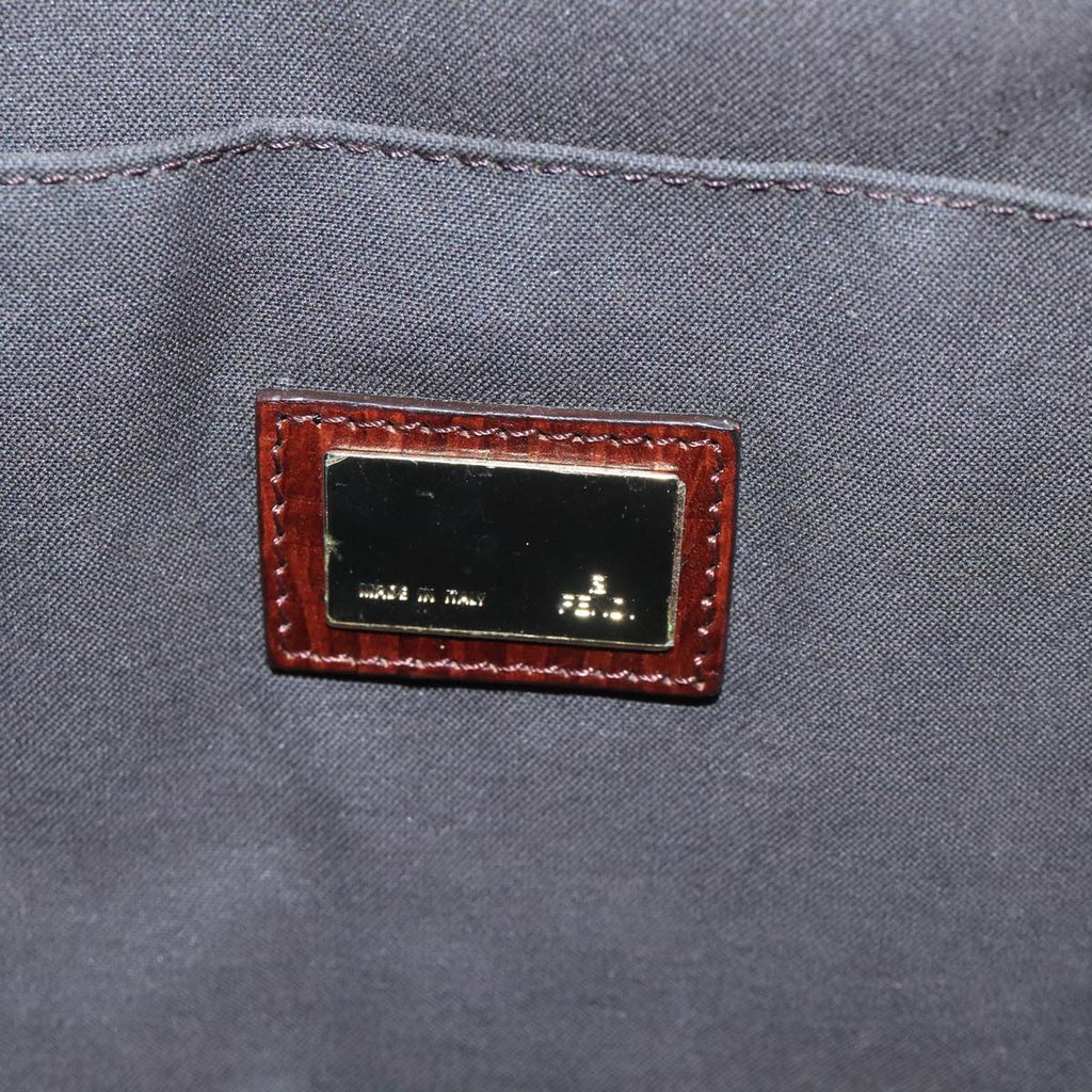 FENDI Zucchino Canvas Tote Bag Beige 104183