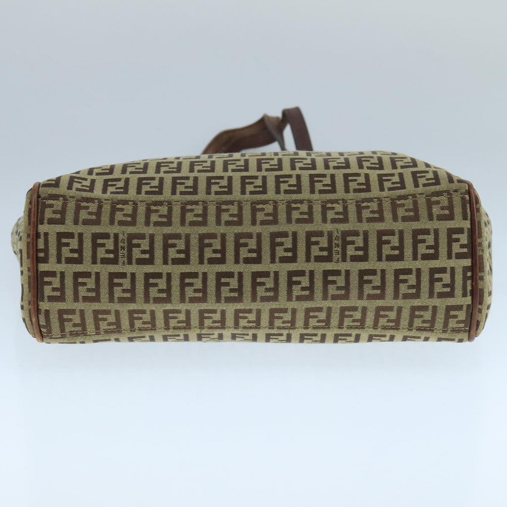 FENDI Zucchino Canvas Tote Bag Beige 104183