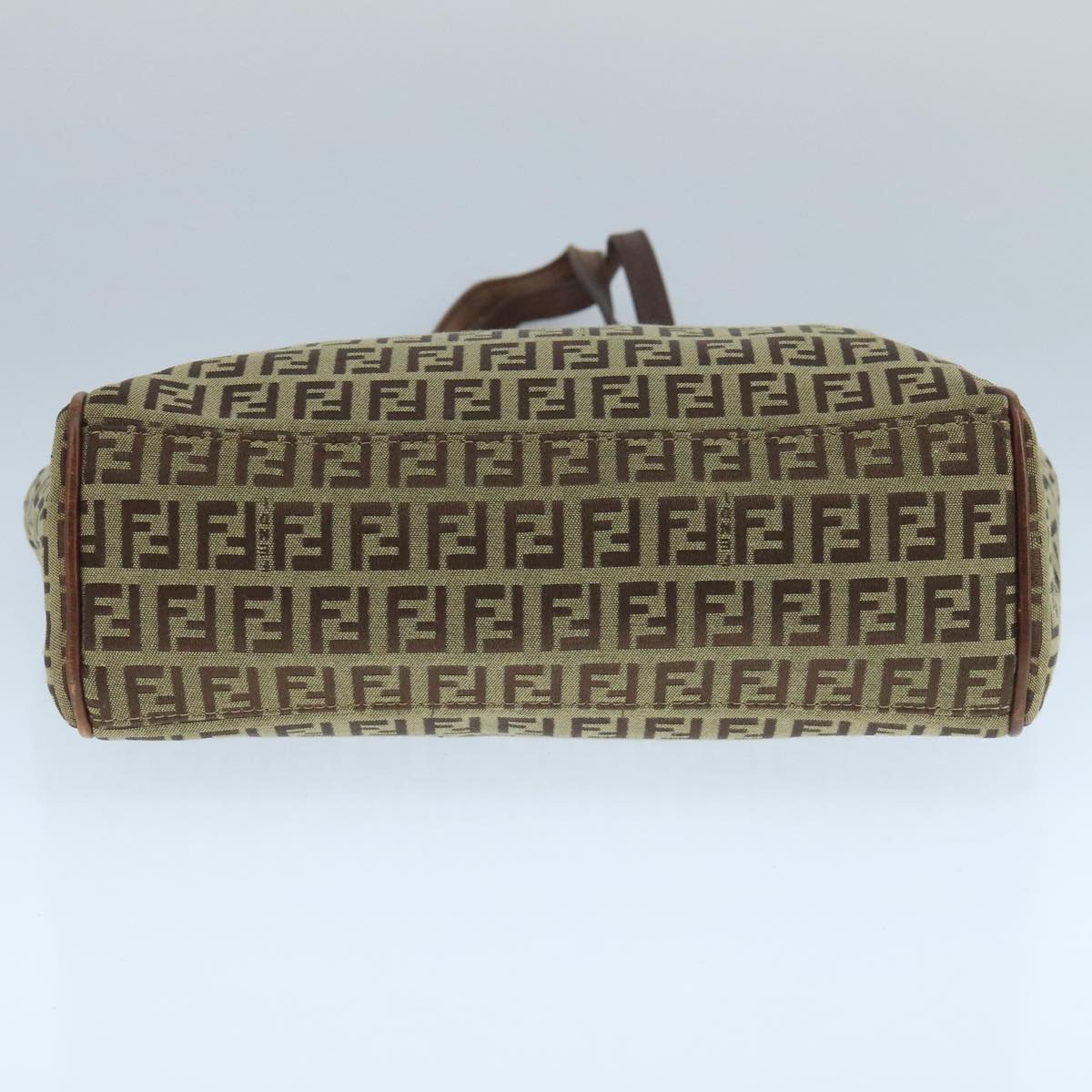 FENDI Zucchino Canvas Tote Bag Beige 104183