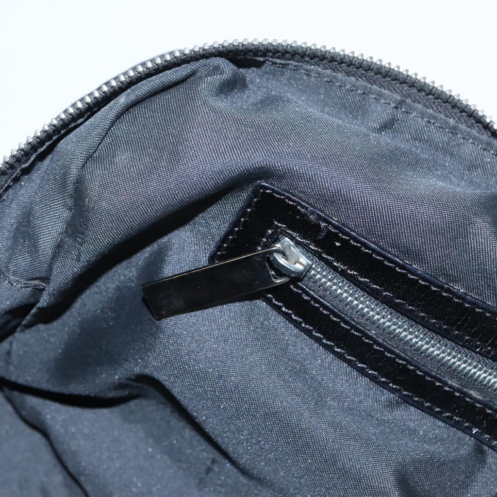 FENDI Zucca Canvas Shoulder Bag Black 104305