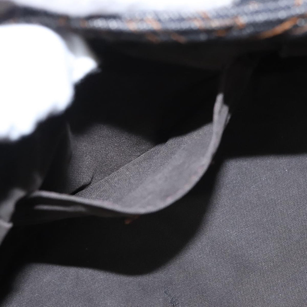 FENDI Zucca Canvas Shoulder Bag Denim Black 104385