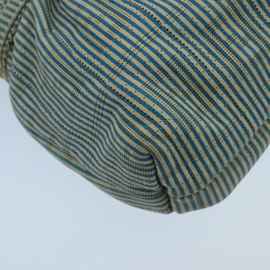 FENDI Zucca Canvas Shoulder Bag Blue 104625