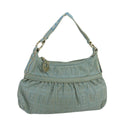 FENDI Zucca Canvas Shoulder Bag Blue 104625
