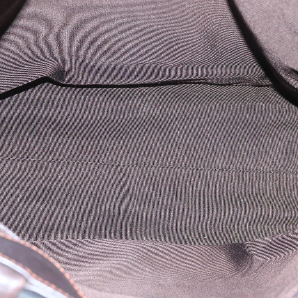 CHANEL Tote Bag Leather Brown CC 104647