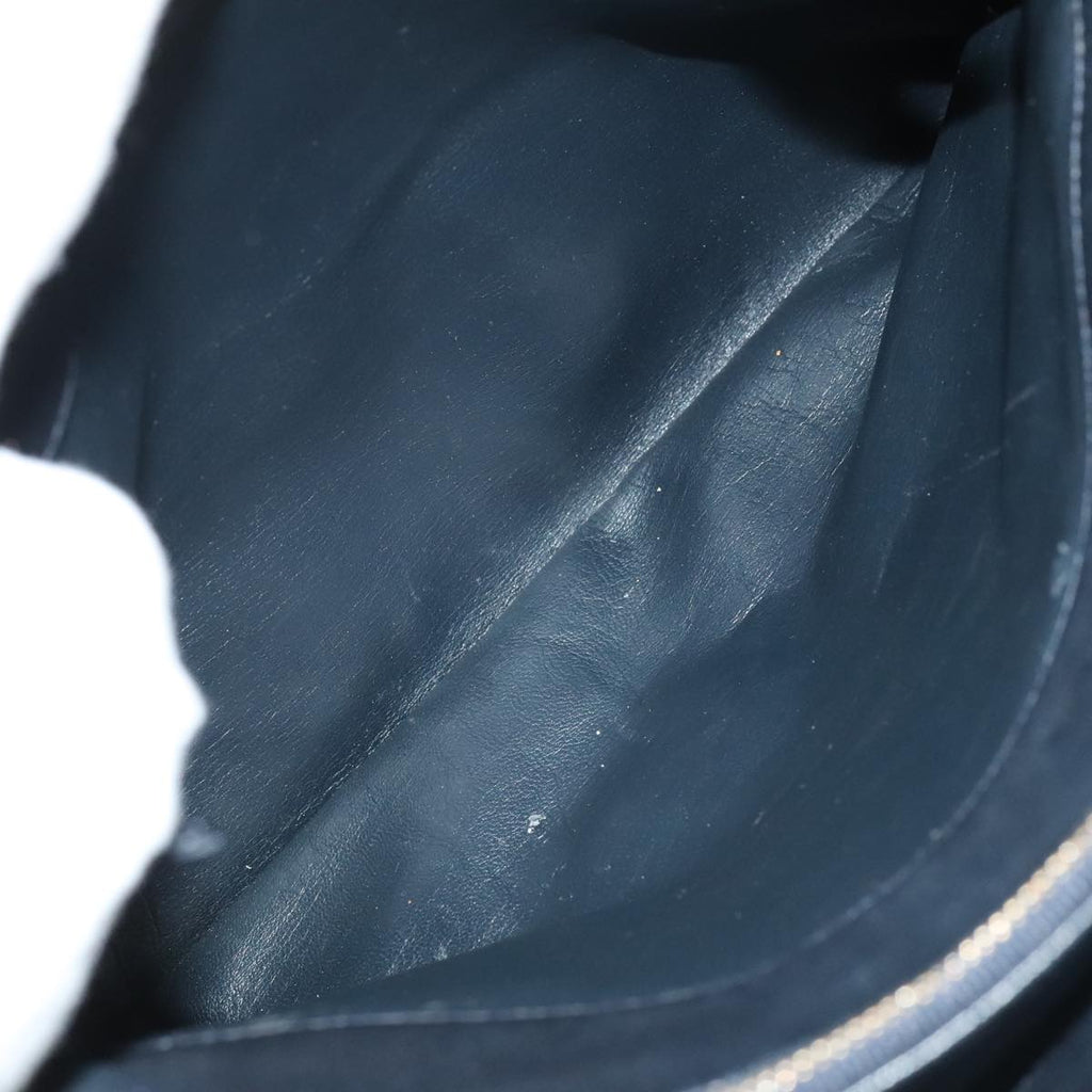CHANEL COCO Mark Tote Bag Lamb Skin Navy CC 104720