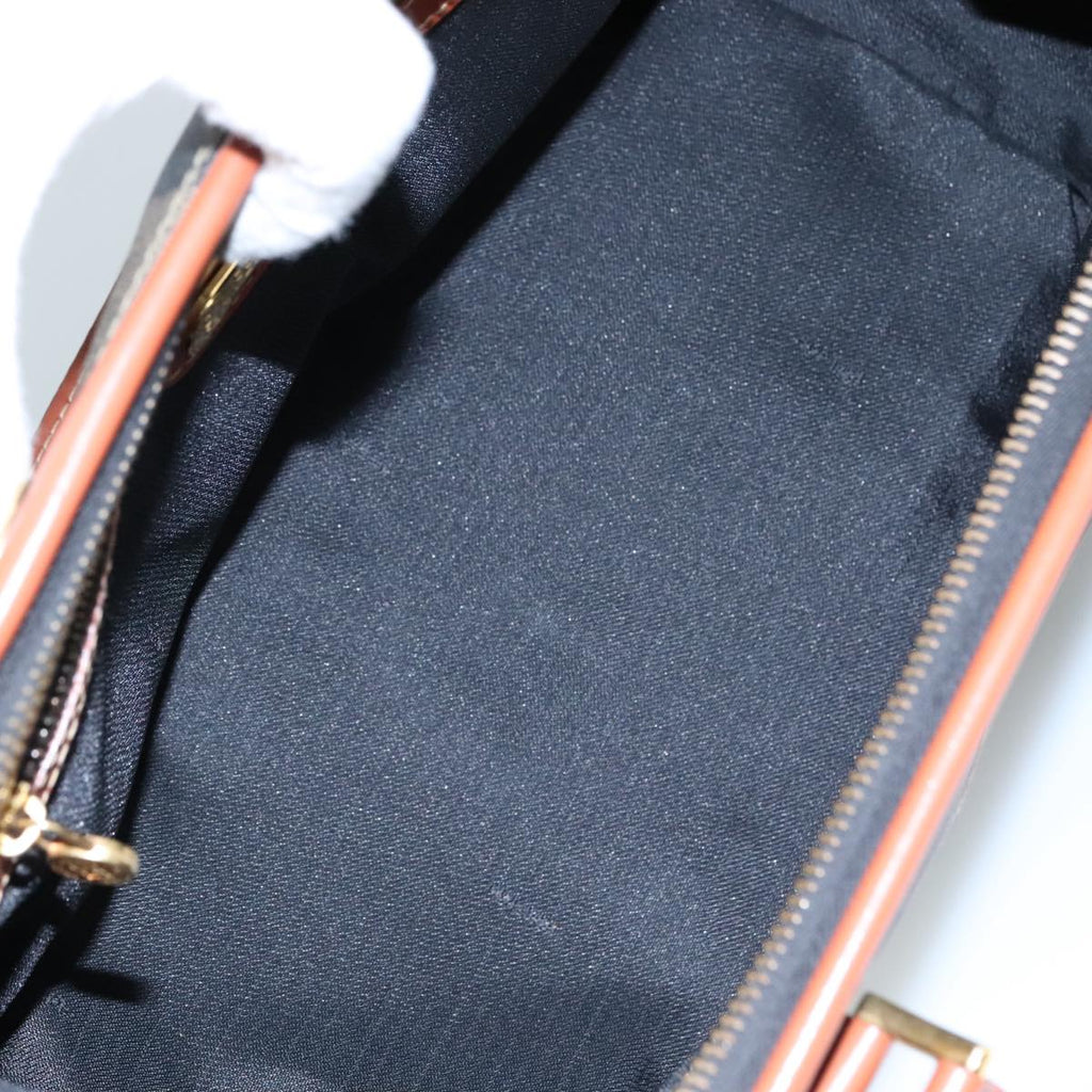 FENDI Pecan Canvas Hand Bag Coated Canvas Brown 104727