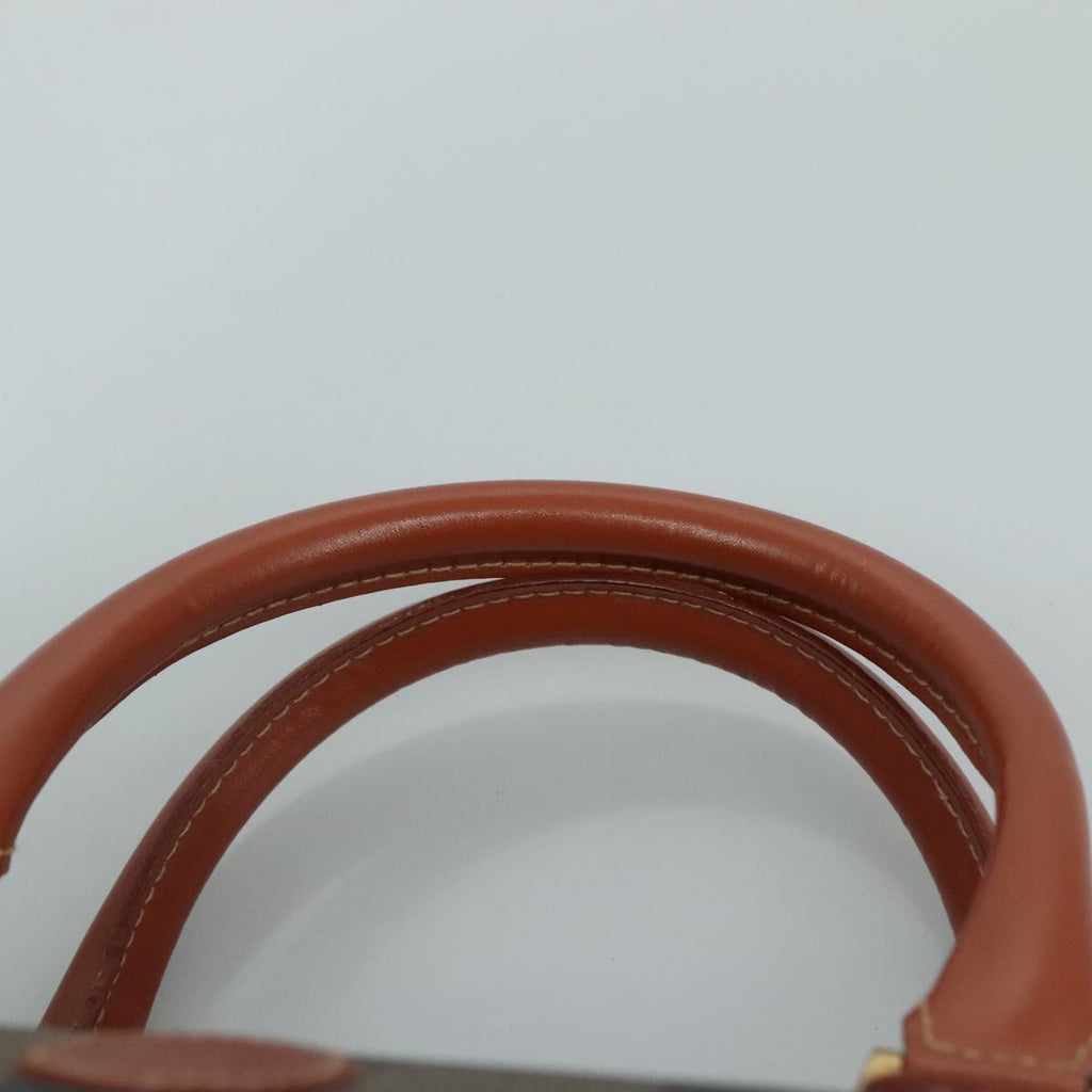 FENDI Pecan Canvas Hand Bag Coated Canvas Brown 104727