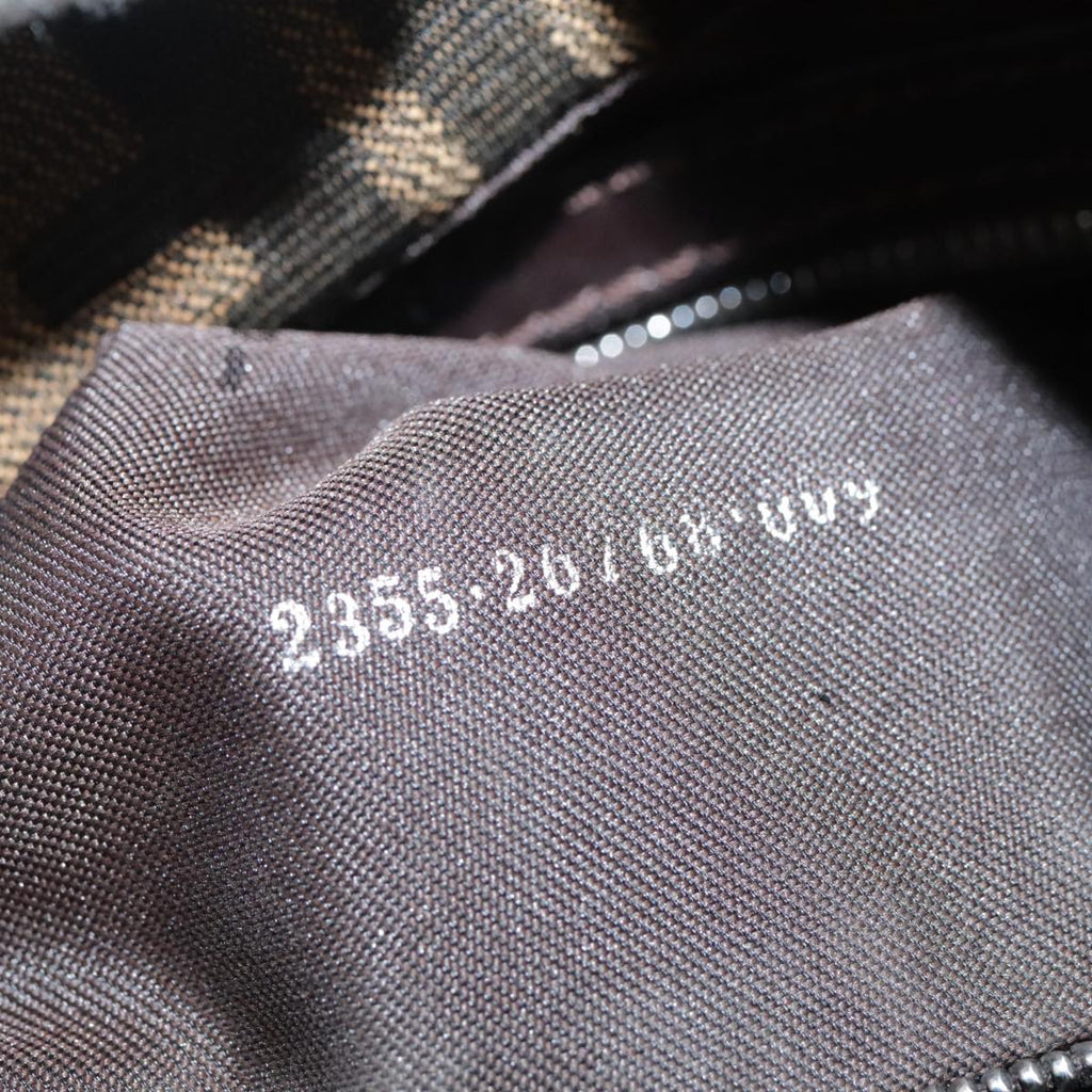 FENDI Zucca Canvas Shoulder Bag Brown 104730