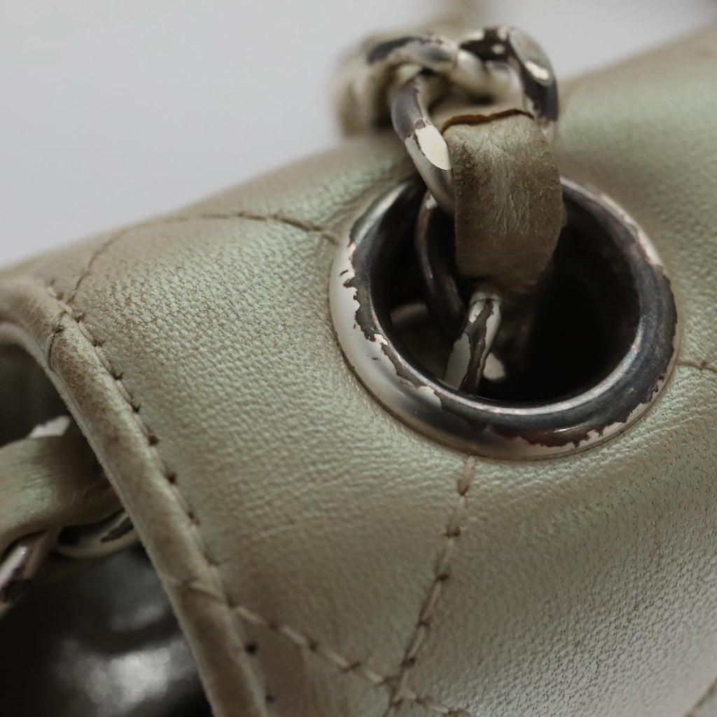 CHANEL Matelasse Chain Shoulder Bag Lamb Skin Pink CC 104774