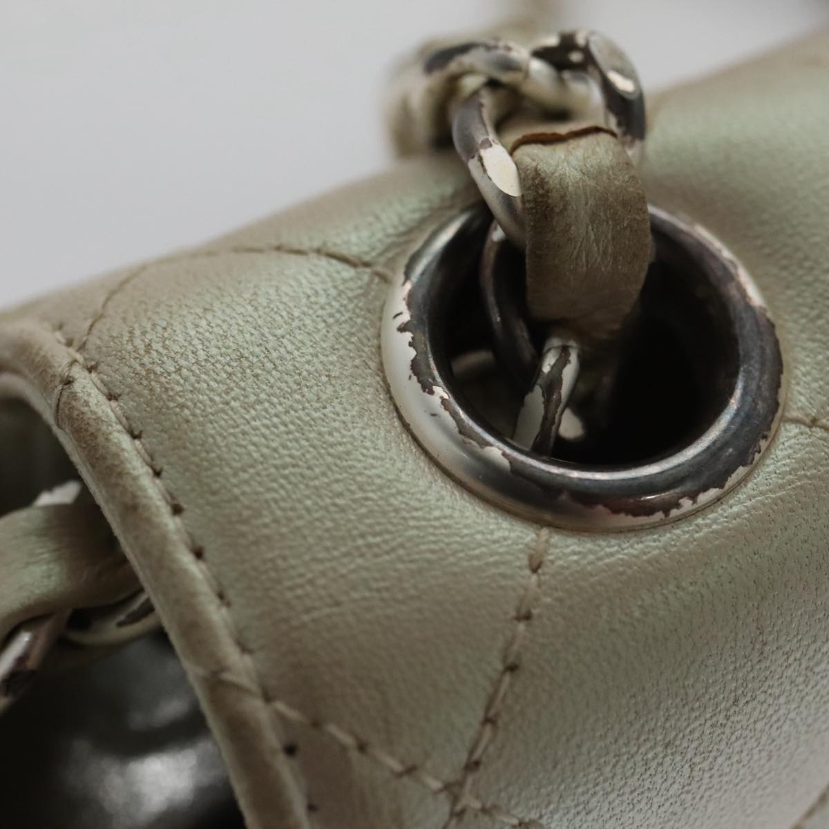 CHANEL Matelasse Chain Shoulder Bag Lamb Skin Pink CC 104774