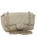 CHANEL Matelasse Chain Shoulder Bag Lamb Skin Pink CC 104774