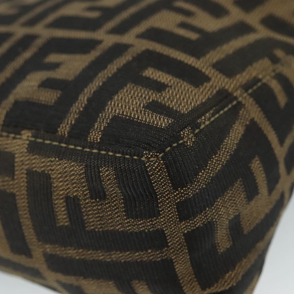 FENDI Zucca Canvas Hand Bag Brown 104859