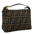 FENDI Zucca Canvas Hand Bag Brown 104859