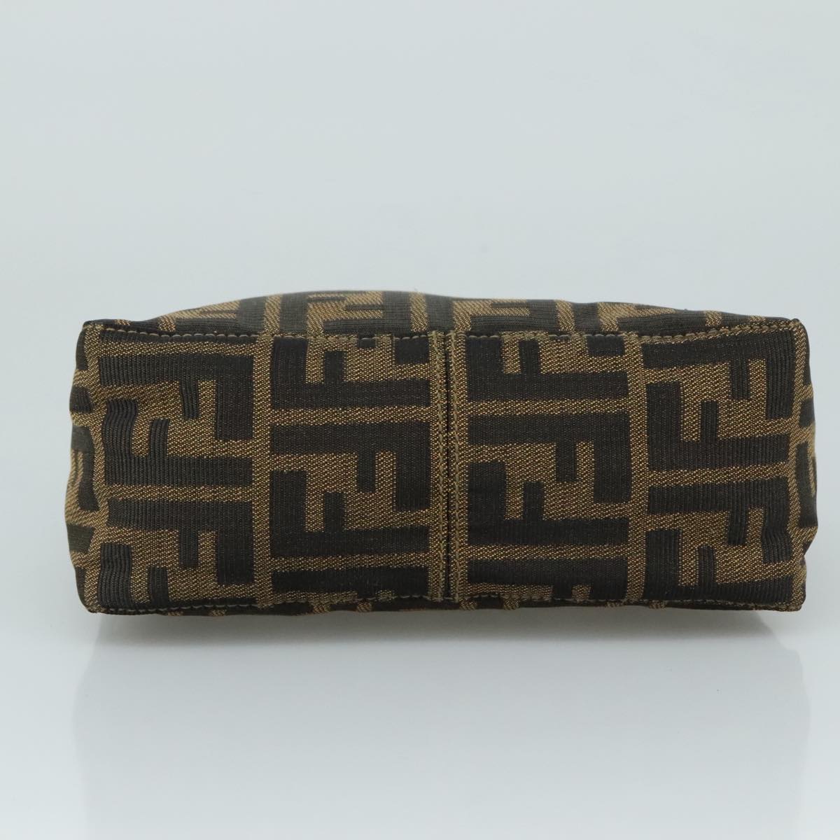 FENDI Zucca Canvas Hand Bag Brown 104859