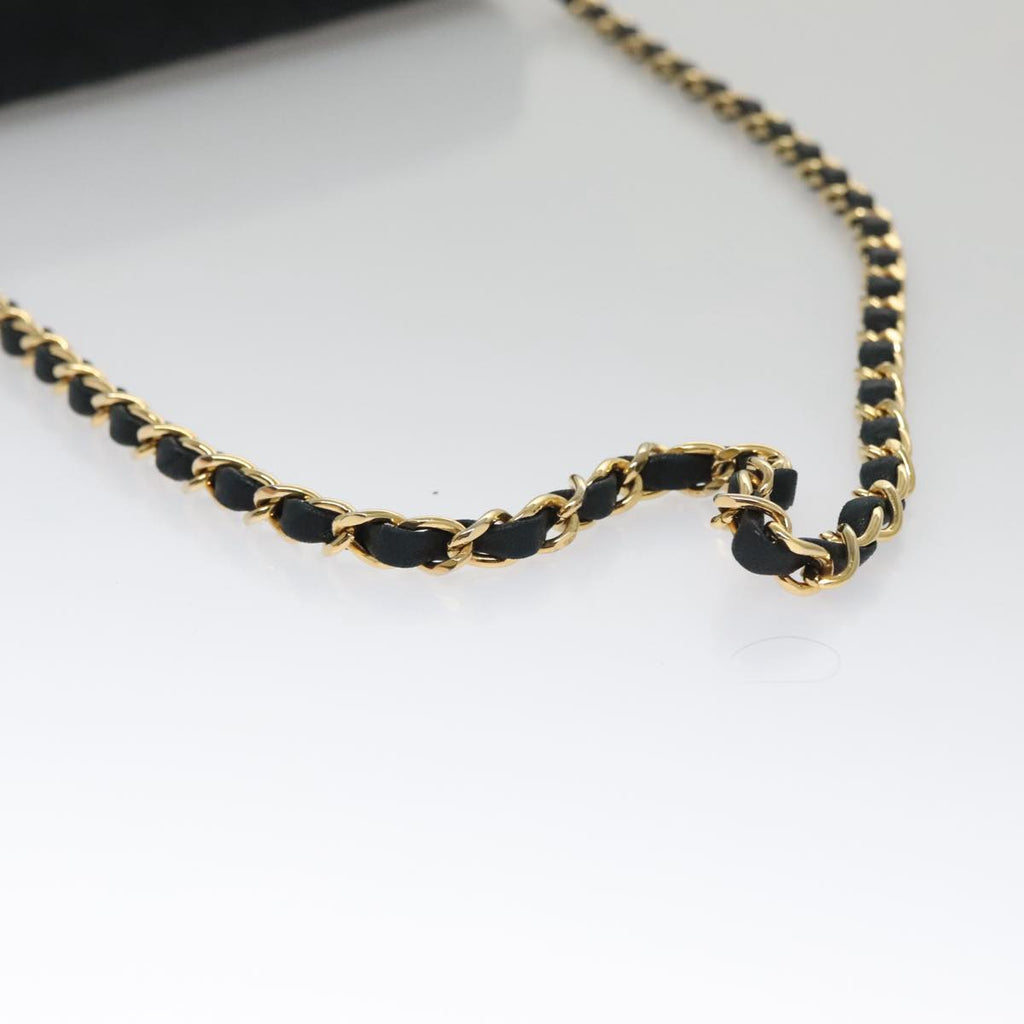 CHANEL Matelasse Chain Shoulder Bag Lamb Skin Black CC 104999