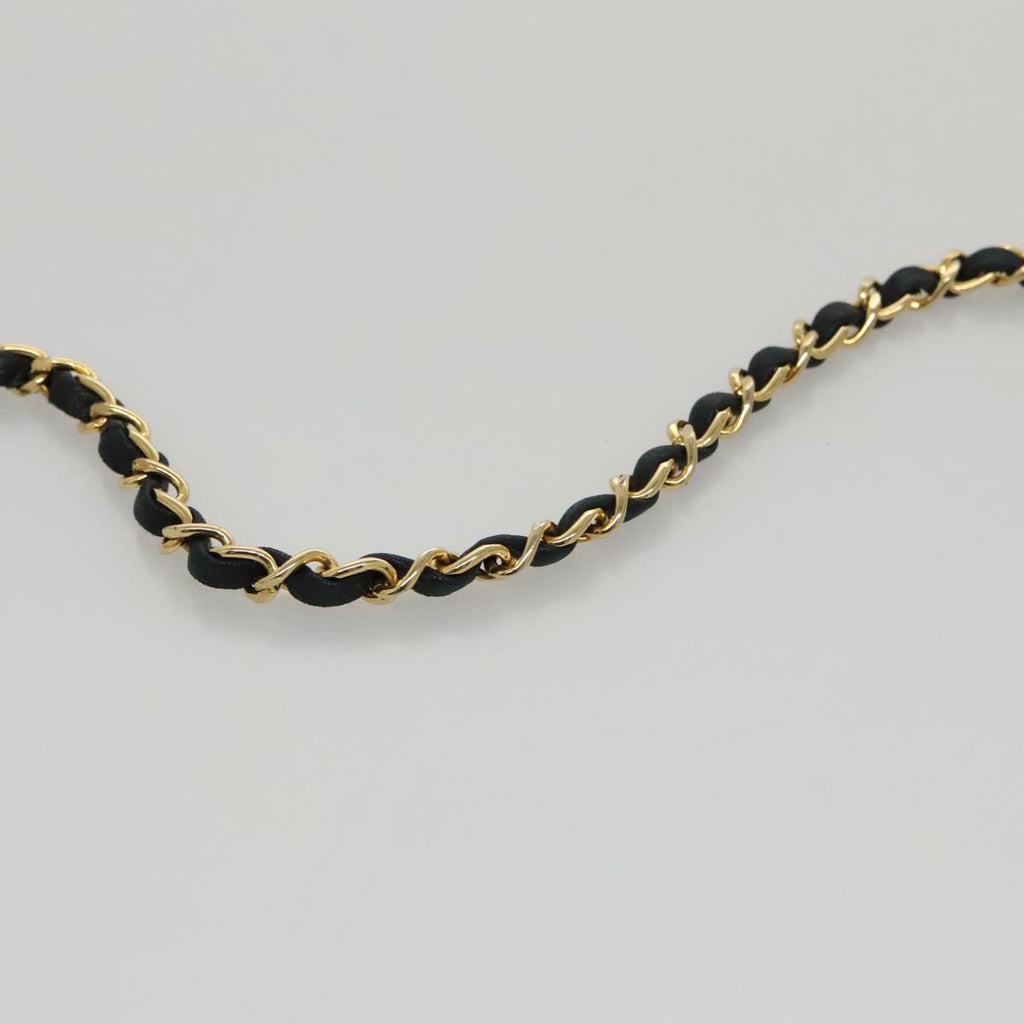 CHANEL Matelasse Chain Shoulder Bag Lamb Skin Black CC 104999