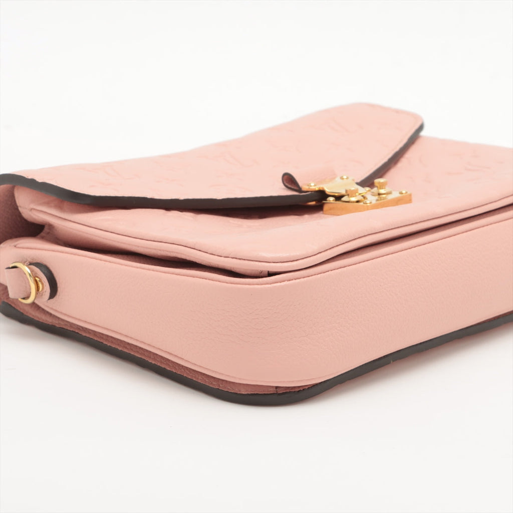 Louis Vuitton Rose Ballerine Monogram Empreinte Leather Pochette Metis [Clearance Sale]