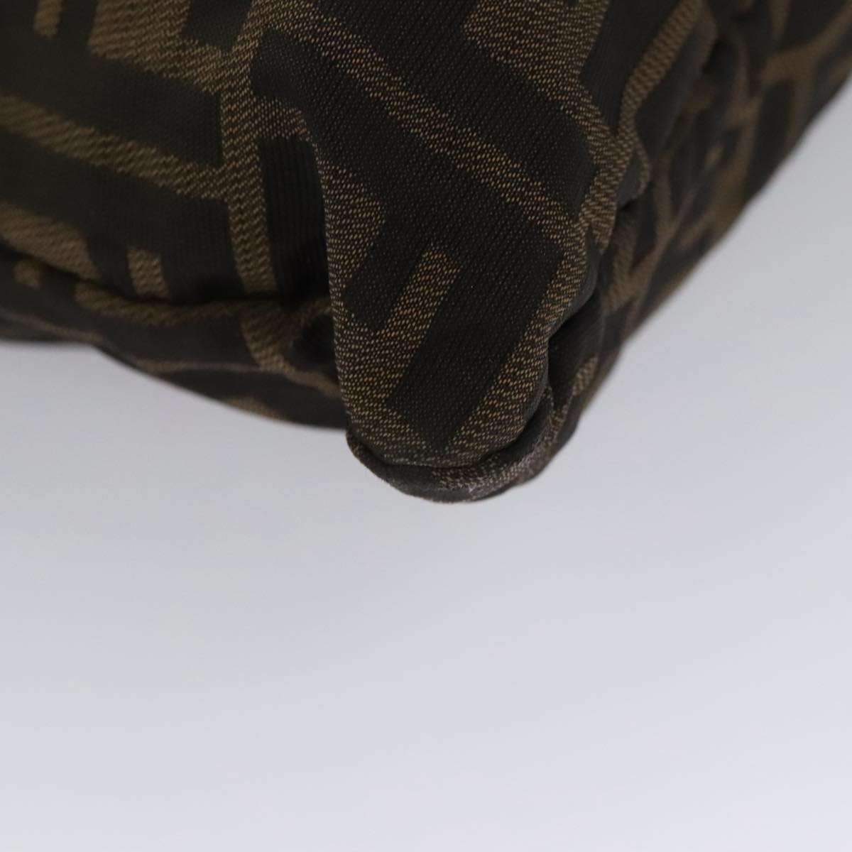 FENDI Zucca Canvas Tote Bag Brown Black 105206