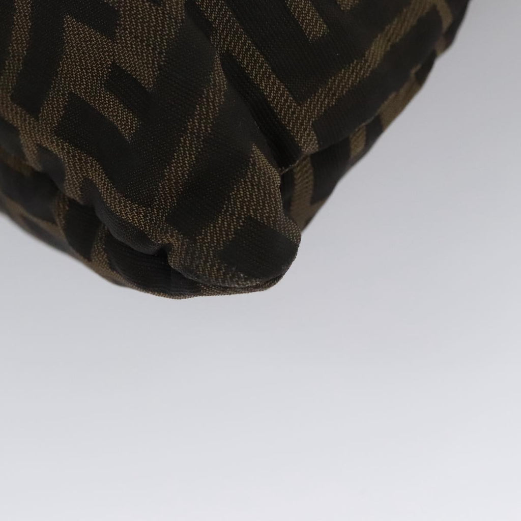 FENDI Zucca Canvas Tote Bag Brown Black 105206