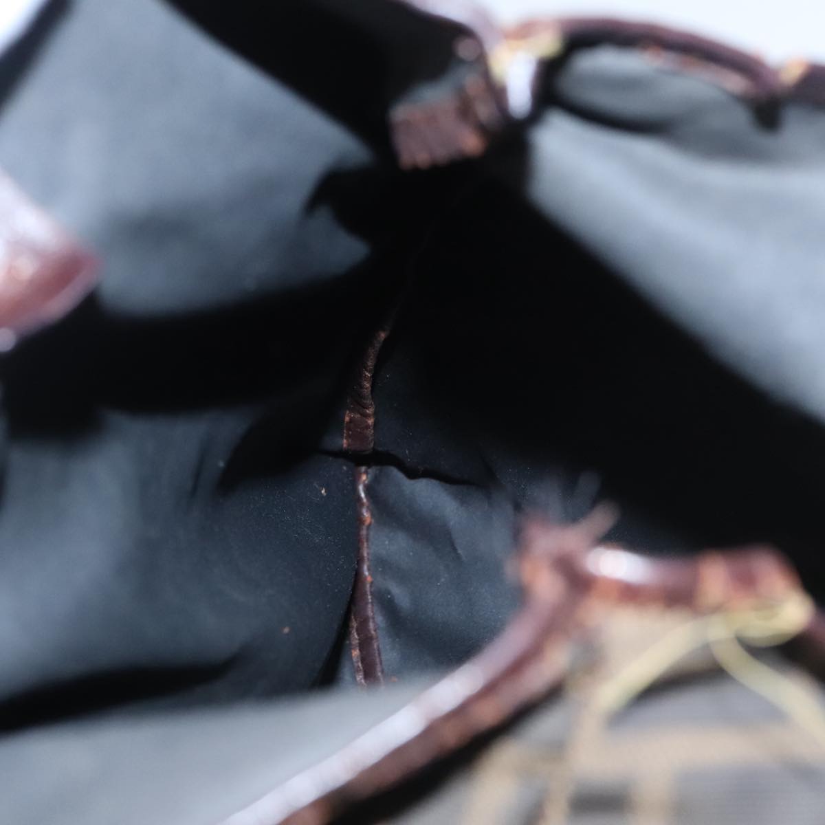 FENDI Zucca Canvas Tote Bag Brown Black 105206
