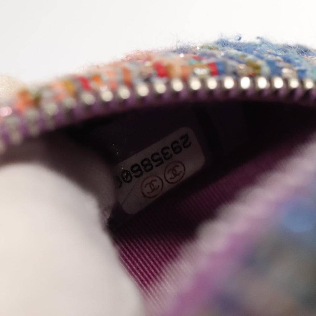 CHANEL Chain Shoulder Bag Tweed Rainbow CC 105332S