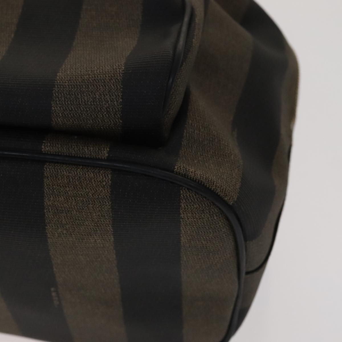 FENDI Pecan Canvas Backpack PVC Brown Black Gold 105418