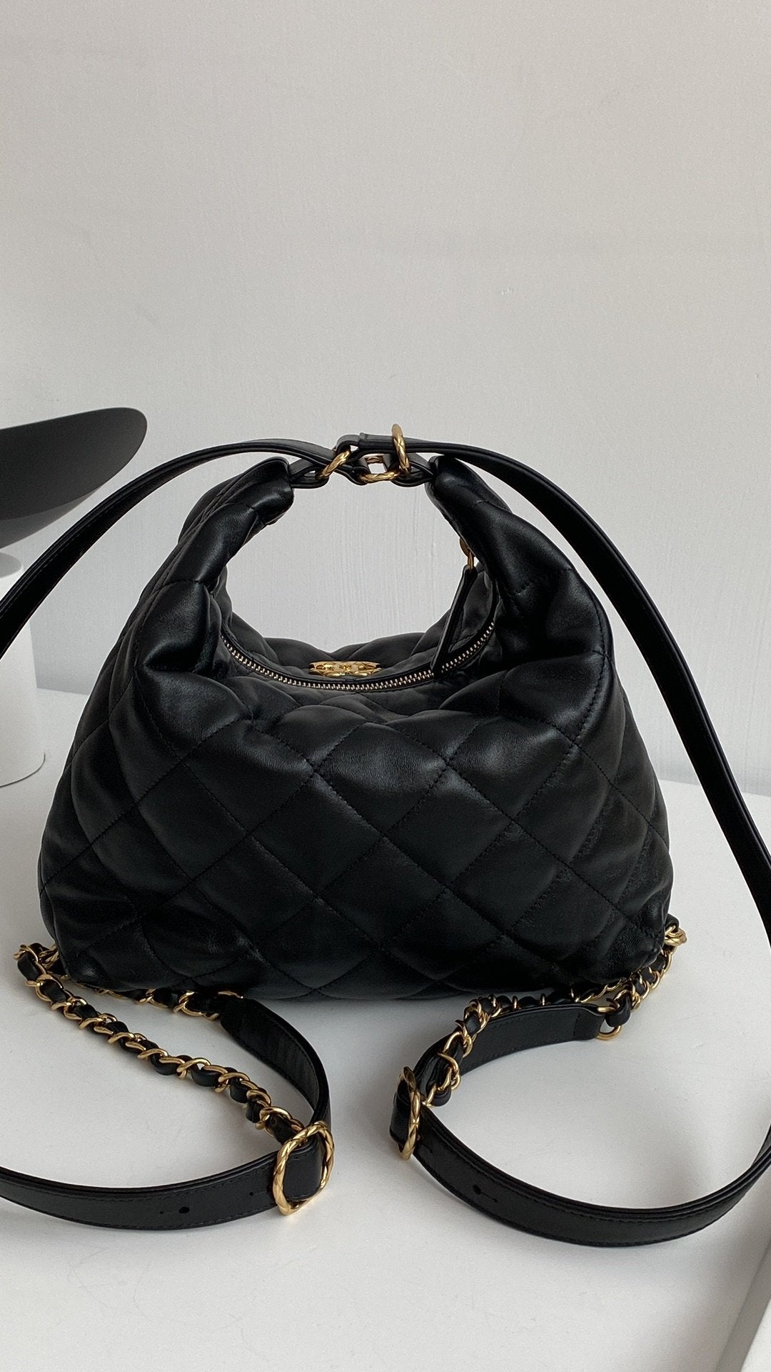 CHLMaxi Hobo Bag Black For Women, Women’s Bags 13.7in/35cm AS3488 B08857 94305