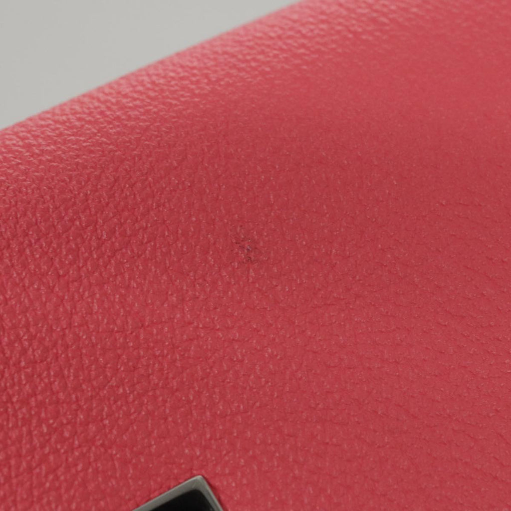 FENDI Peek A Boo Long Wallet Leather Pink 8M0427 105907