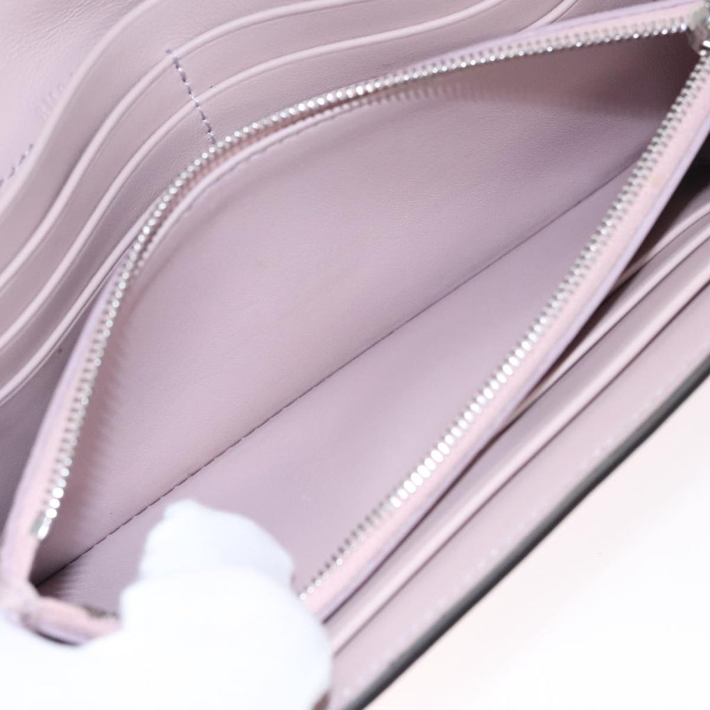 FENDI Peek A Boo Long Wallet Leather Pink 8M0427 105907