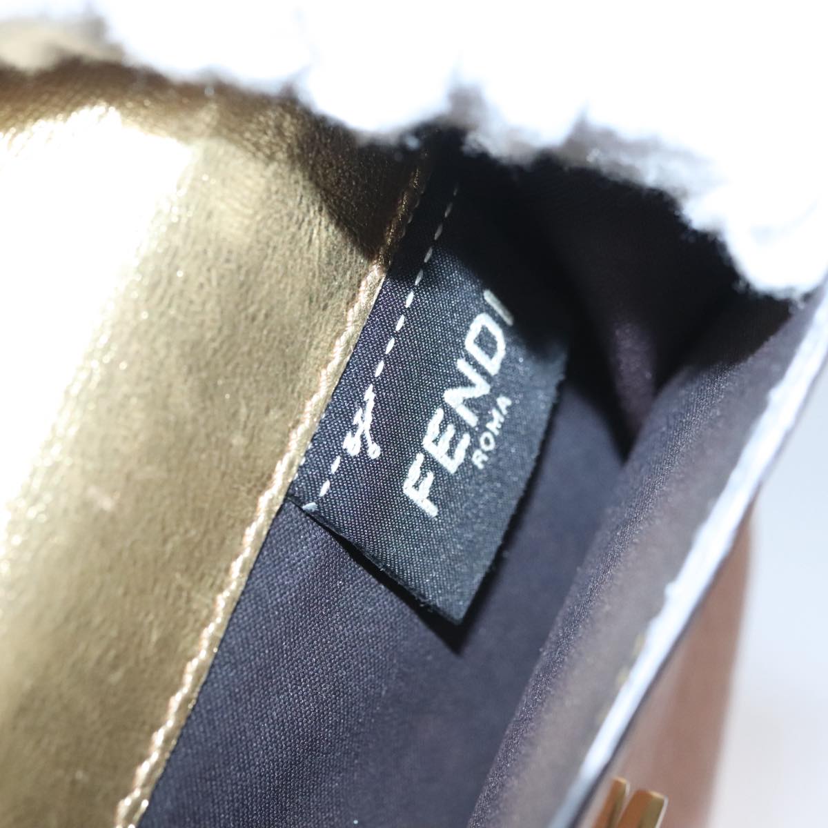 FENDI Peek A Boo Wallet Leather Pink 105912