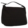 FENDI Zucchino Canvas Pouch Brown 105942