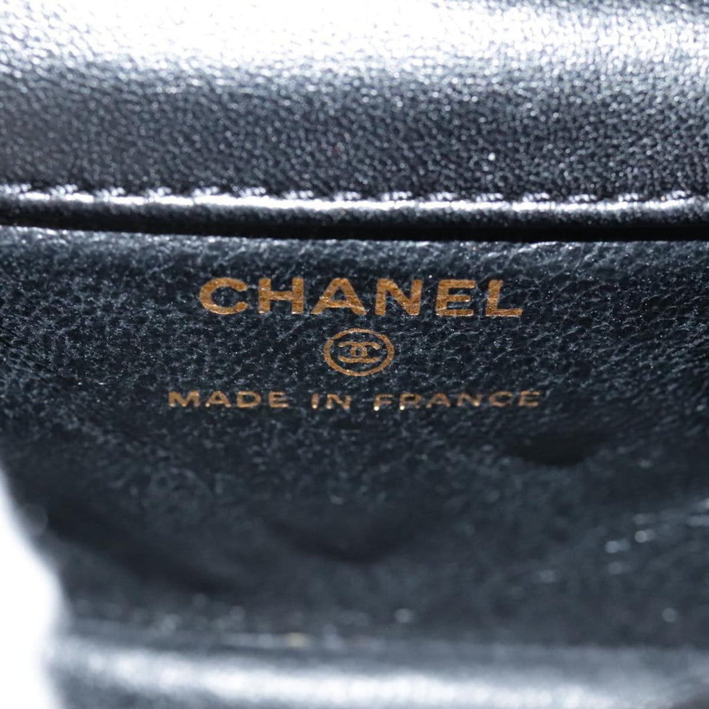 CHANEL Pouch Patent leather Black CC 106201