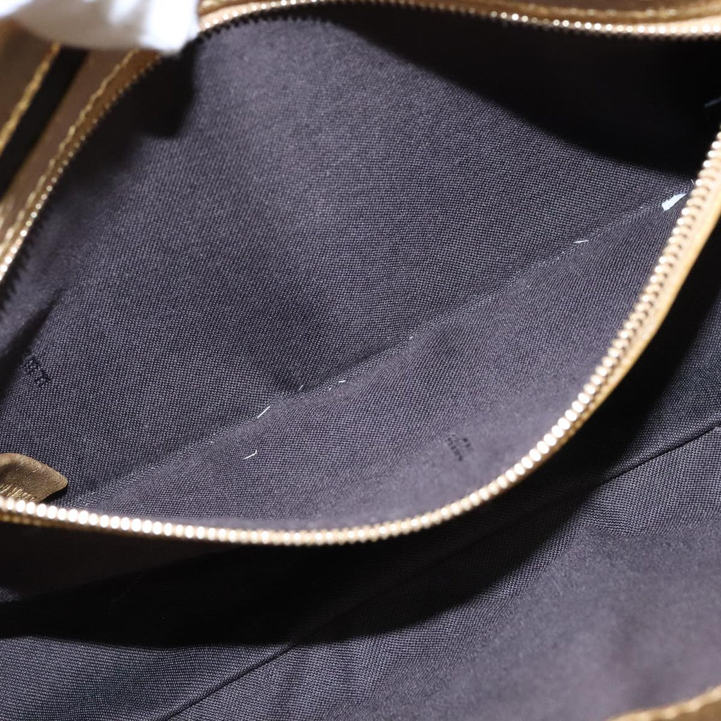 FENDI Zucca Canvas Mamma Baguette Shoulder Bag 2way Gold 106218A