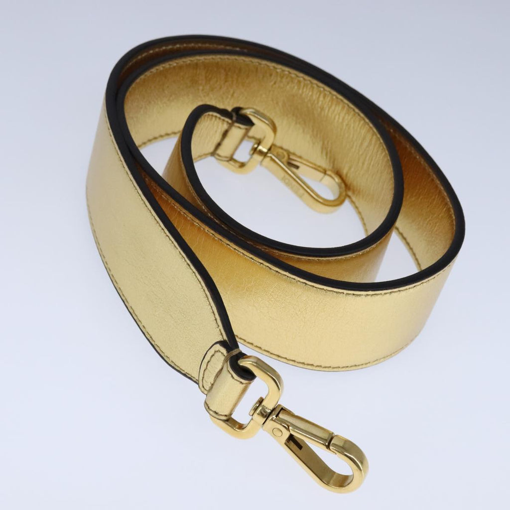 FENDI Zucca Canvas Mamma Baguette Shoulder Bag 2way Gold 106218A
