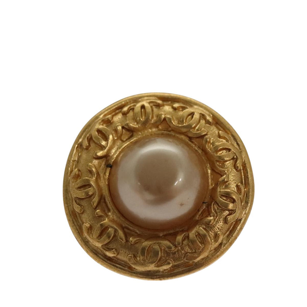CHANEL Earring metal Gold CC 106286