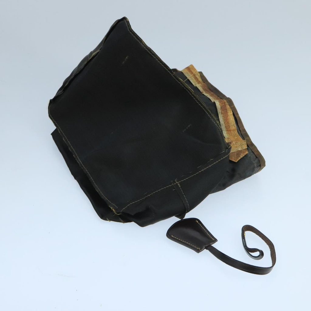 FENDI Zucca Canvas Vanity Pouch Brown Black 106349