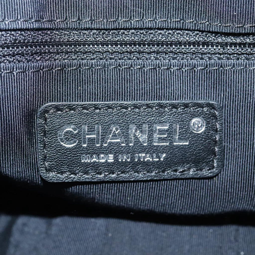 CHANEL Chain Shoulder Bag Enamel Black CC 106403