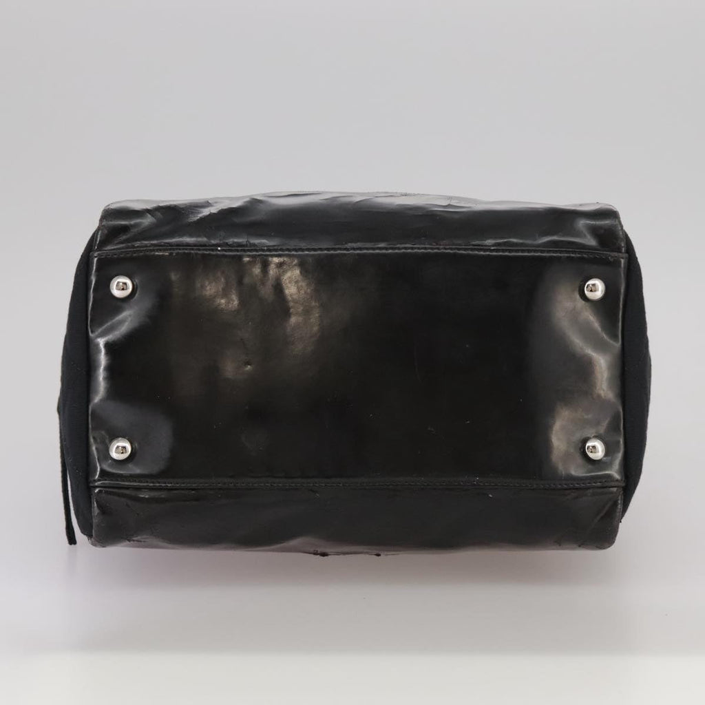 CHANEL Chain Shoulder Bag Enamel Black CC 106403