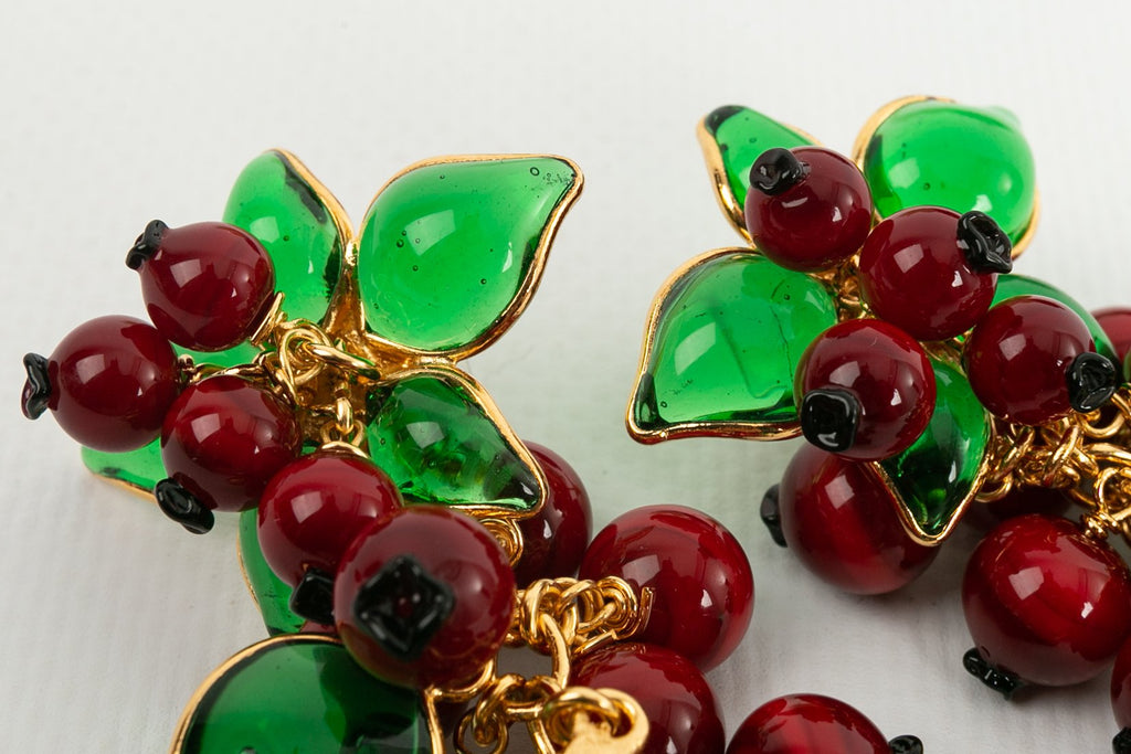 Boucles d'oreilles en pÃƒÆ’Ã‚Â¢te de verre Augustine